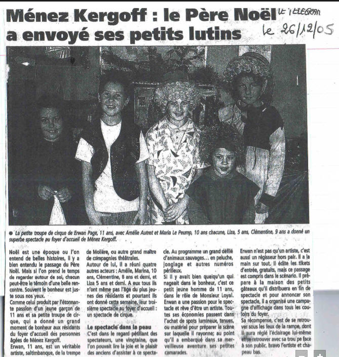 Article de presse Télégramme