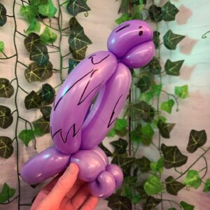 Sculpture sur ballons perroquet