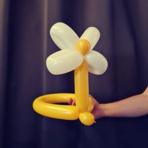 Sculpture sur ballons fleurs