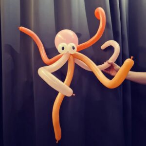 Sculpture sur ballons poulpe pieuvre